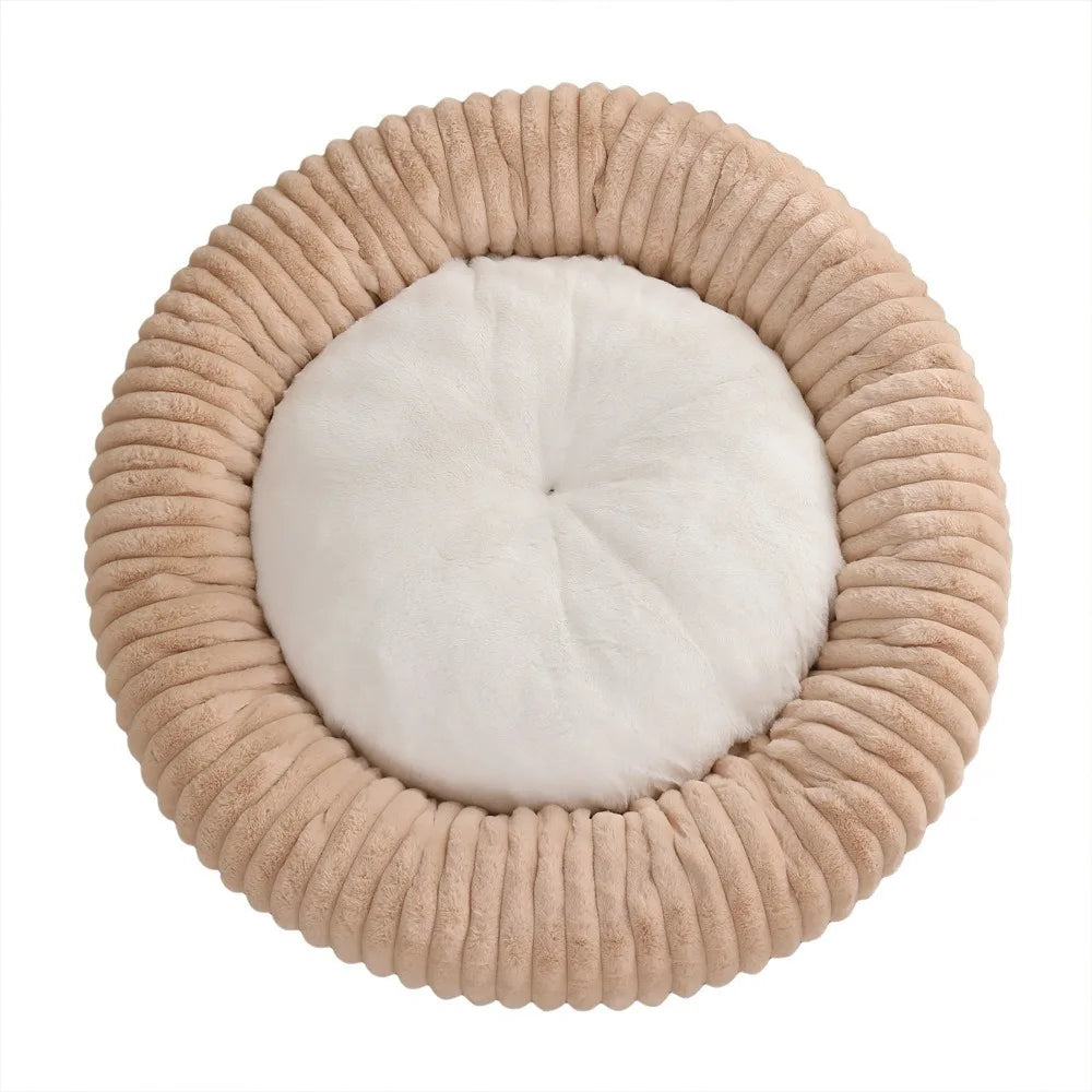 Hondenbed Donut Vier Seizoenen – Zacht, Gezellig & Comfortabel