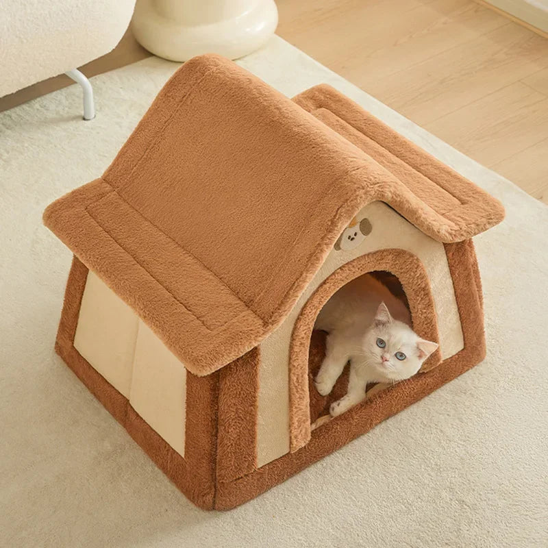 Hondenhuis Opvouwbaar – Knus, Warm en Wasbaar Hondenhuis met Fleece