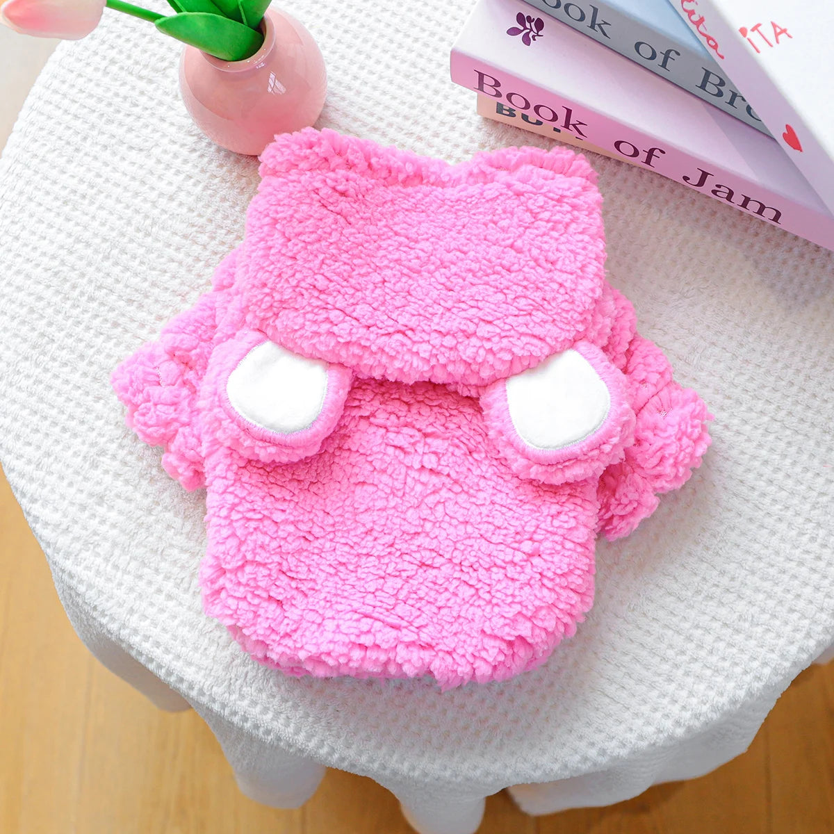 Roze teddy Trui