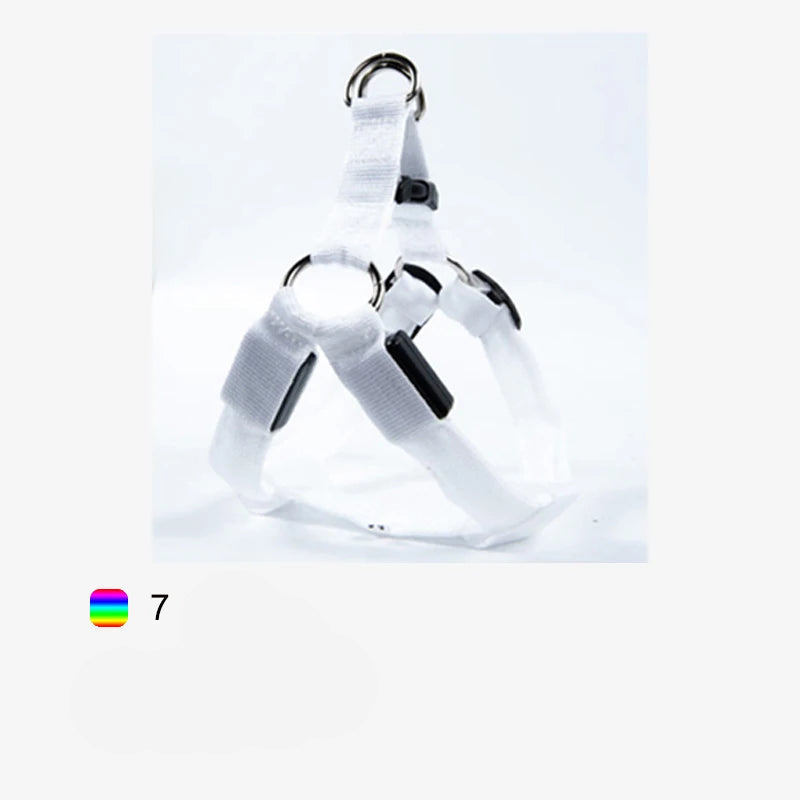 Justerbar LED-hundesele – Sikker og synlig i mørke