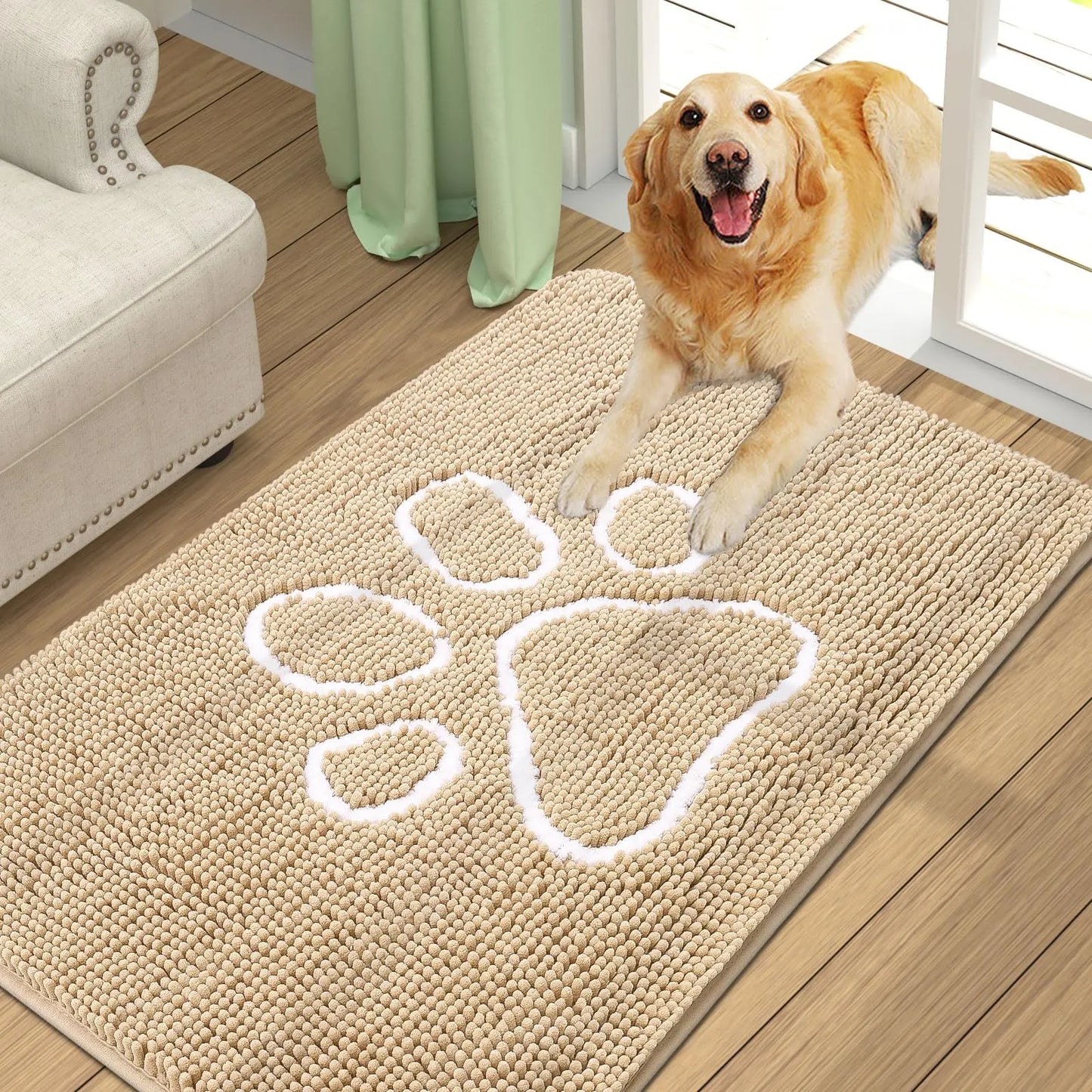 Honden Schoonloopmat Pootafdruk – Absorberend & Sneldrogend