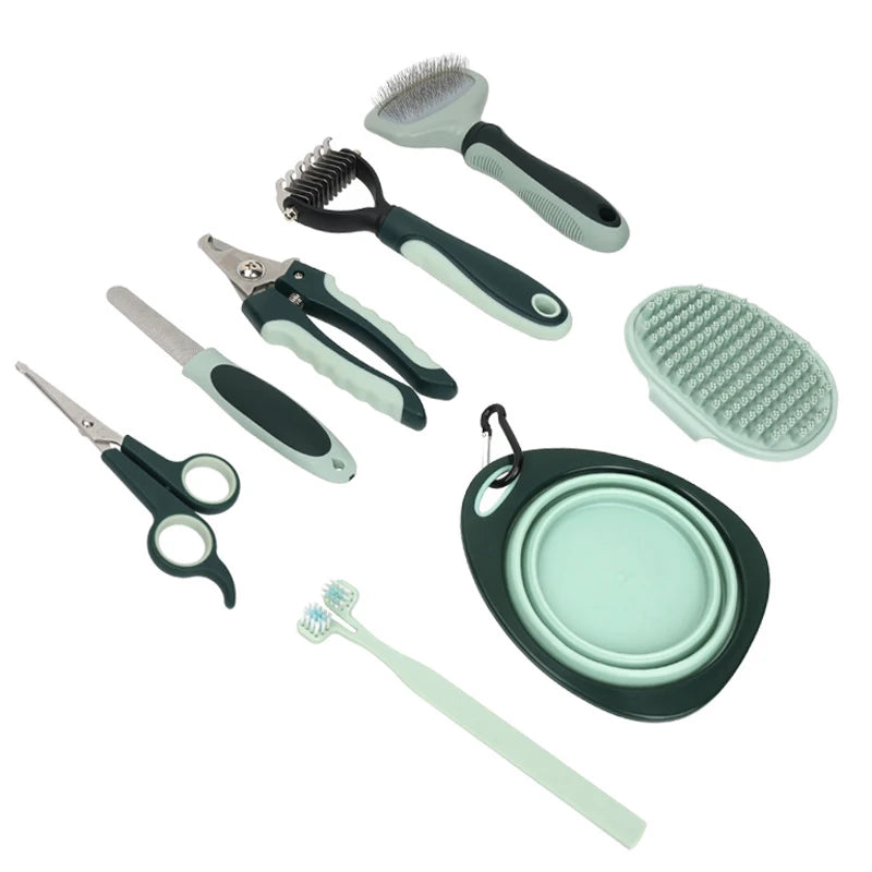 Honden Verzorgingsset 8-in-1 – Compleet & Multifunctioneel