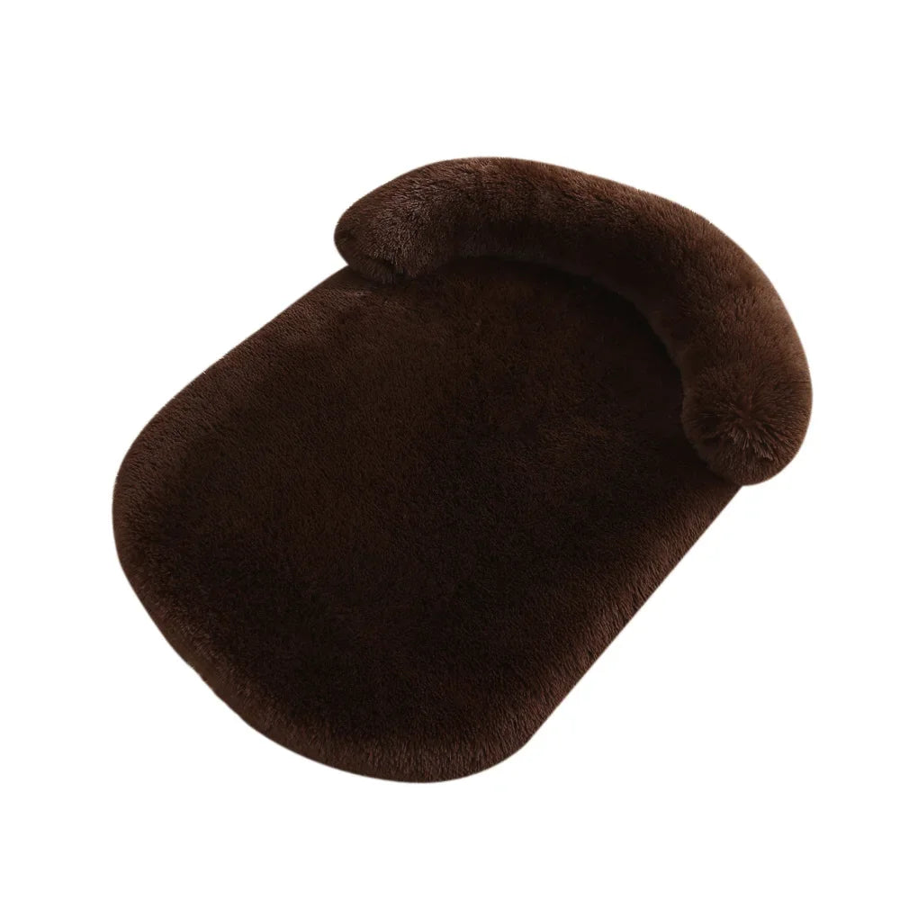 Flauschiges orthopädisches Hundebett mit Kissen – warm, stützend und waschbar