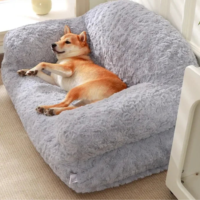 Teddy Hondenbank – Ultiem Comfort in Zachte Teddy Stof