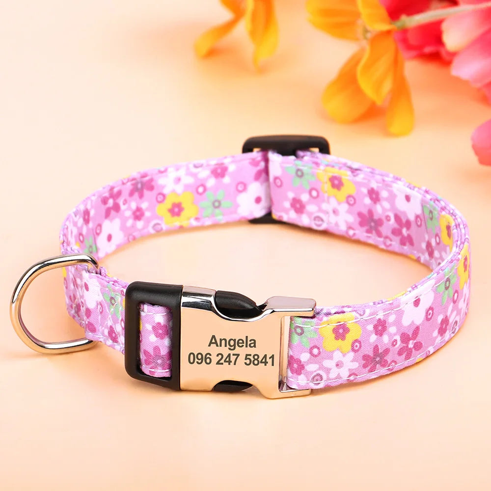 Stijlvolle Gepersonaliseerde Bloemenhalsband – Trendy & Uniek