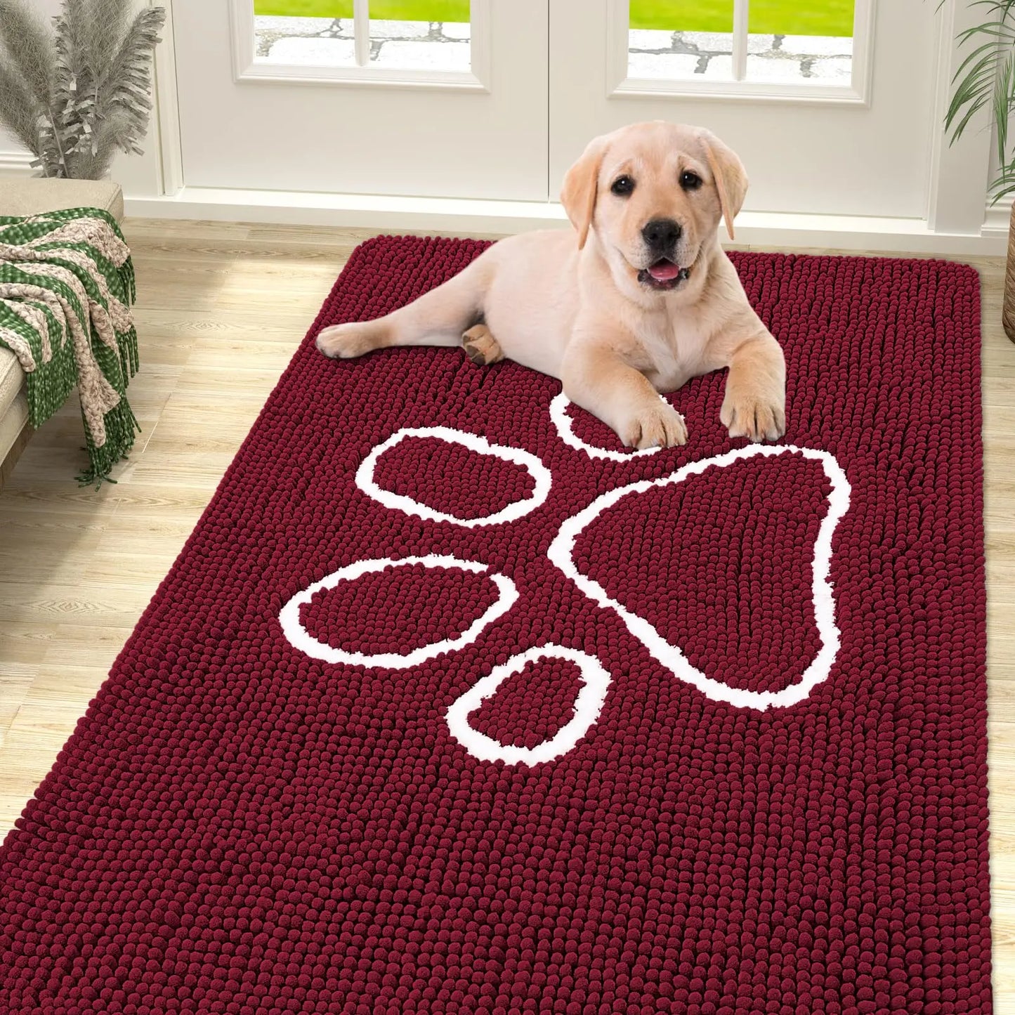 Honden Schoonloopmat Pootafdruk – Absorberend & Sneldrogend