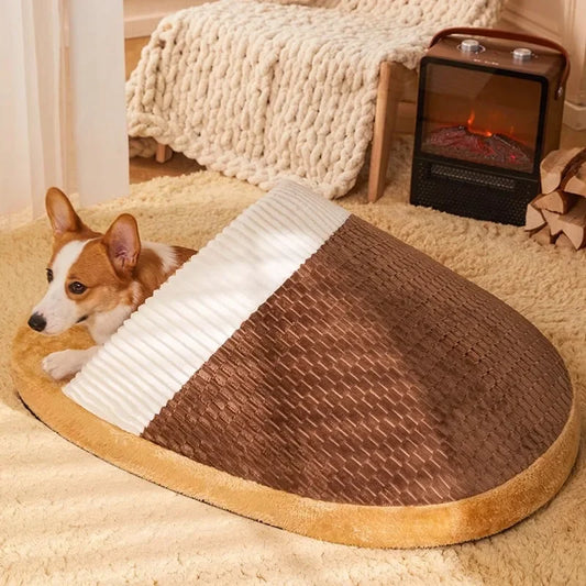 Hondenbed Pantoffel – Warm, Knus en Eenvoudig te Reinigen Hondenbed