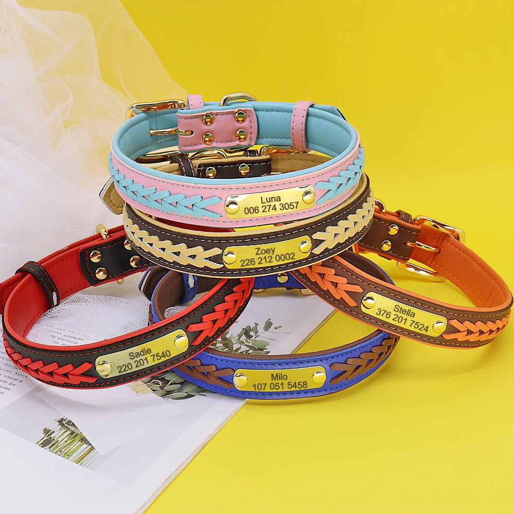 Personalisiertes geflochtenes Halsband – elegant und bequem