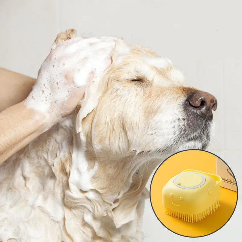 Shampoo Borstel voor Honden – Gemakkelijk en Comfortabel Wassen