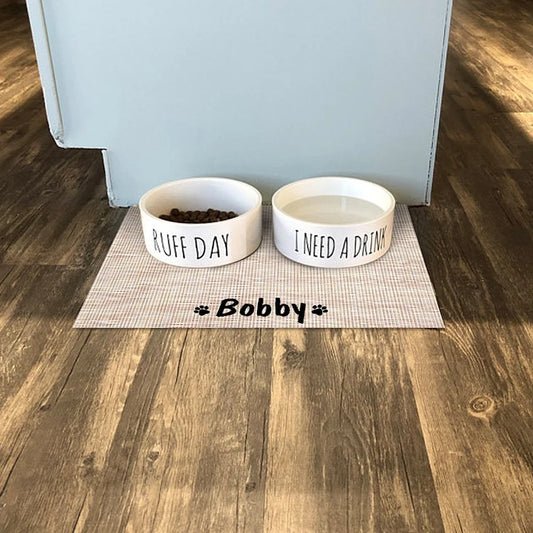 Honden Voerbakmat Gepersonaliseerd - Stijlvol & Functioneel