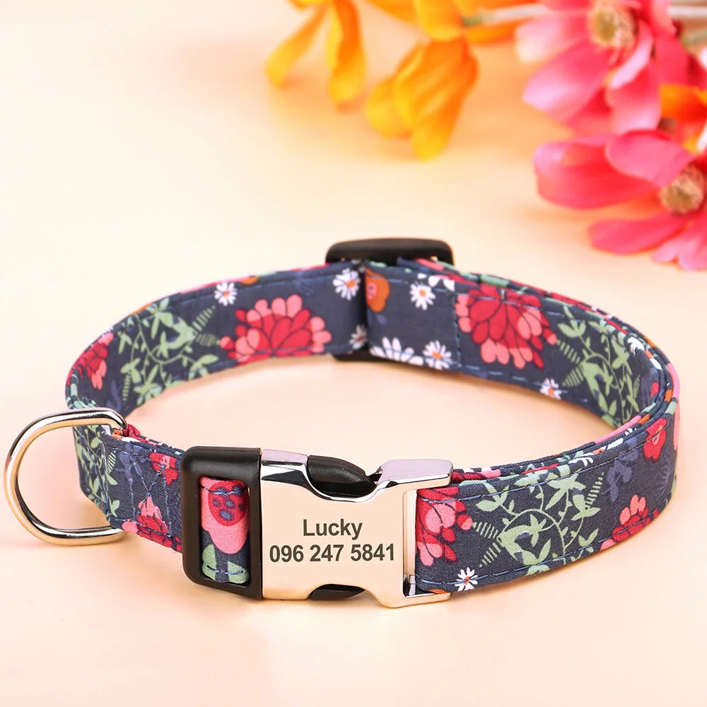 Stijlvolle Gepersonaliseerde Bloemenhalsband – Trendy & Uniek