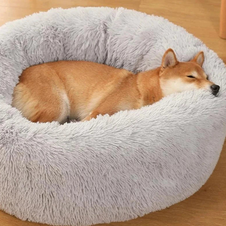 Superweiches rundes Hundebett – Wärme und Komfort für Ihren Hund