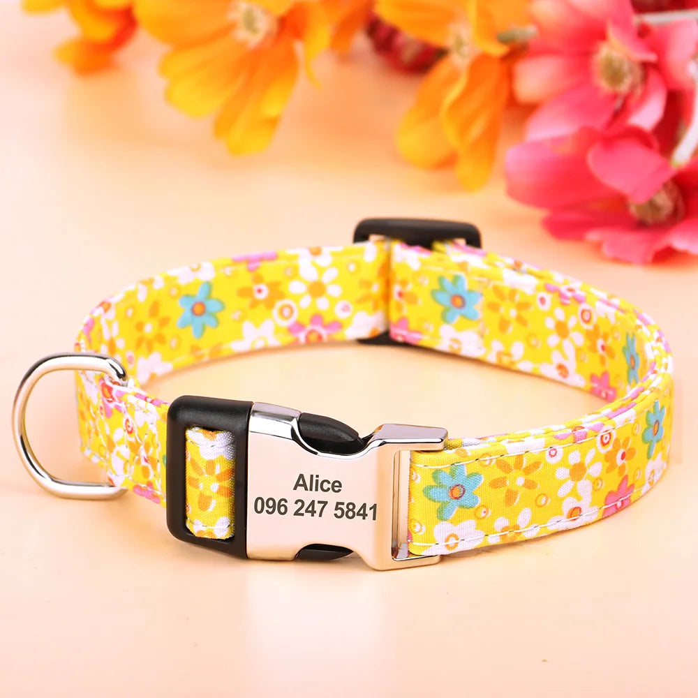 Stijlvolle Gepersonaliseerde Bloemenhalsband – Trendy & Uniek