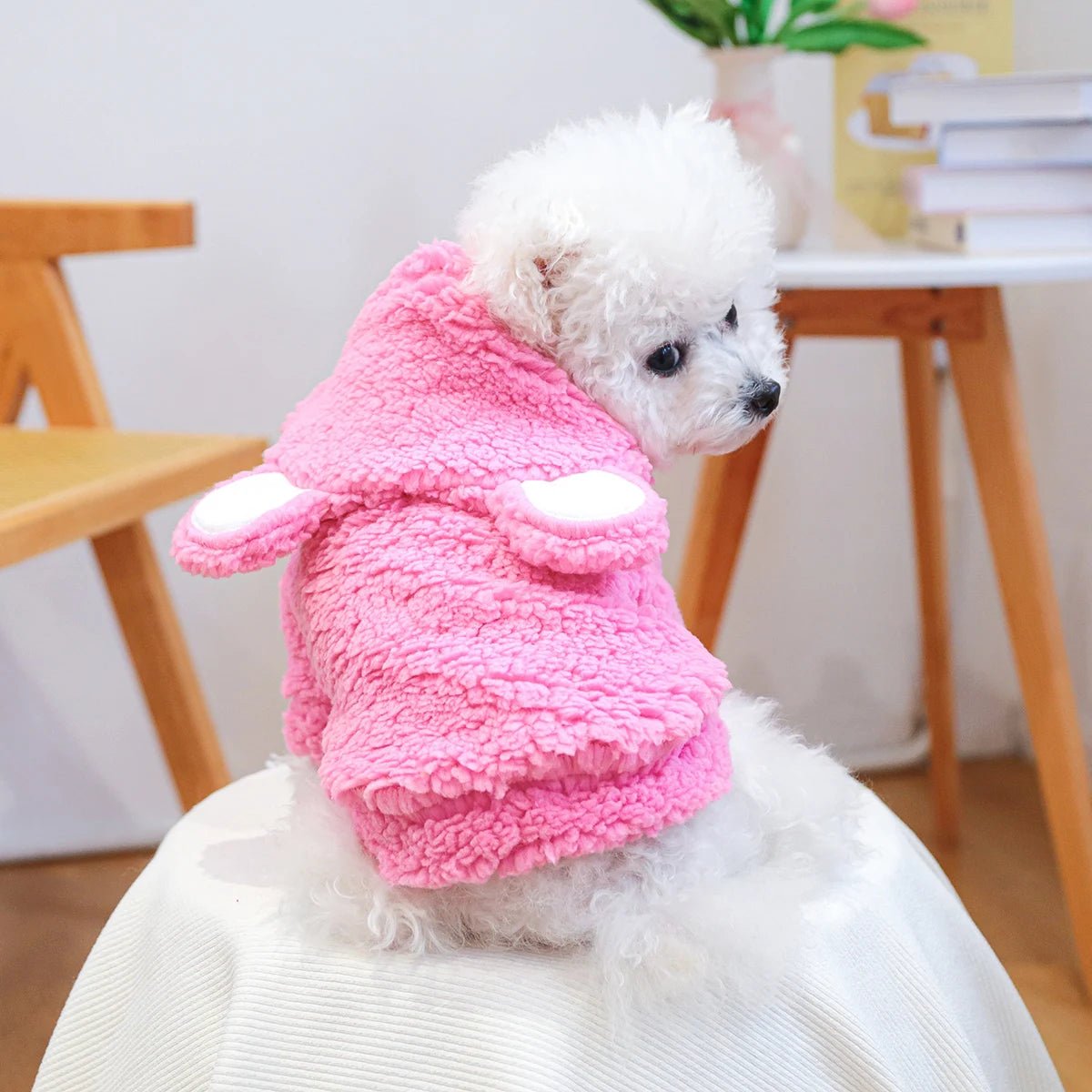 Roze teddy Trui