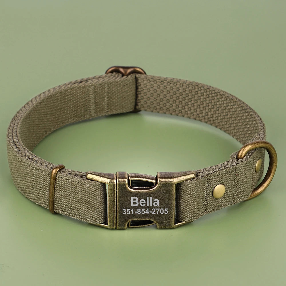 Nylon Gepersonaliseerde Halsband – Uniek en Stijlvol voor je Hond