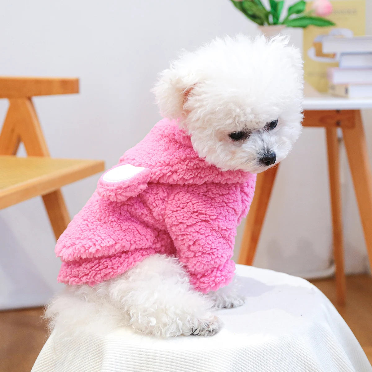 Roze teddy Trui