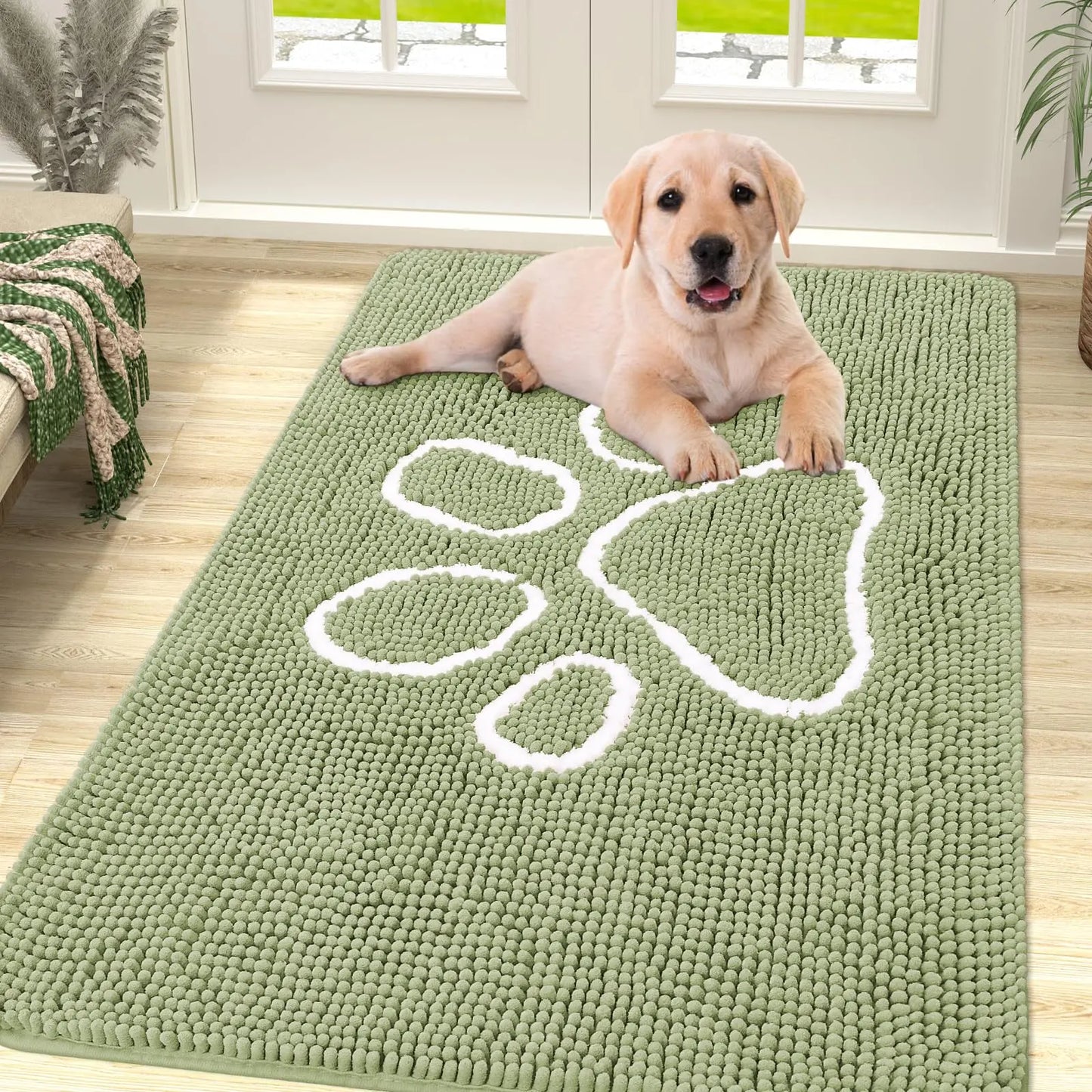 Honden Schoonloopmat Pootafdruk – Absorberend & Sneldrogend