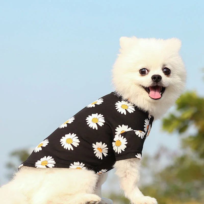 T-shirt met bloemetjes