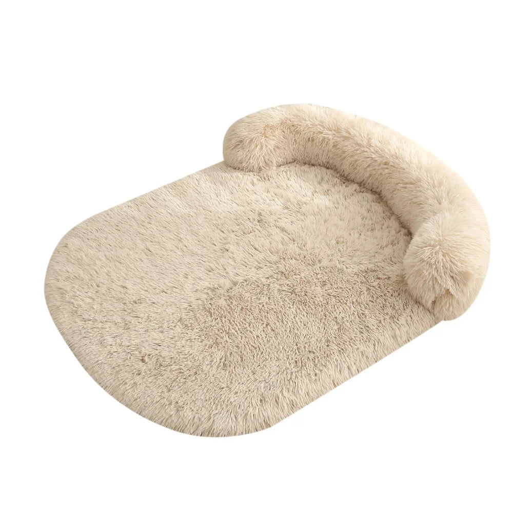 Flauschiges orthopädisches Hundebett mit Kissen – warm, stützend und waschbar