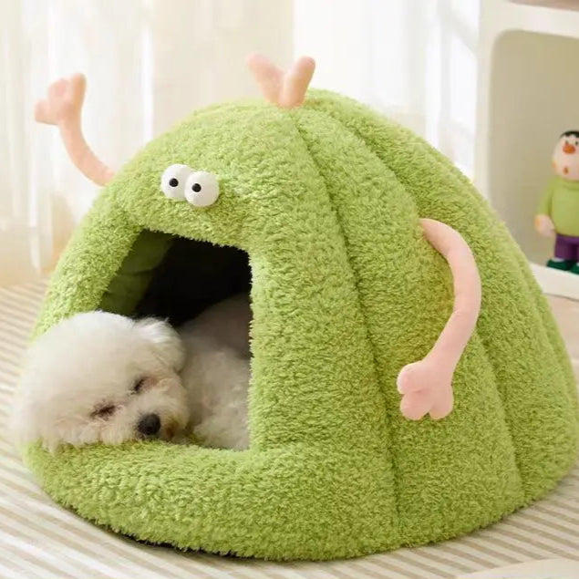 Grappige Knuffelmand – Warme & Knusse Slaapplek met Oogjes