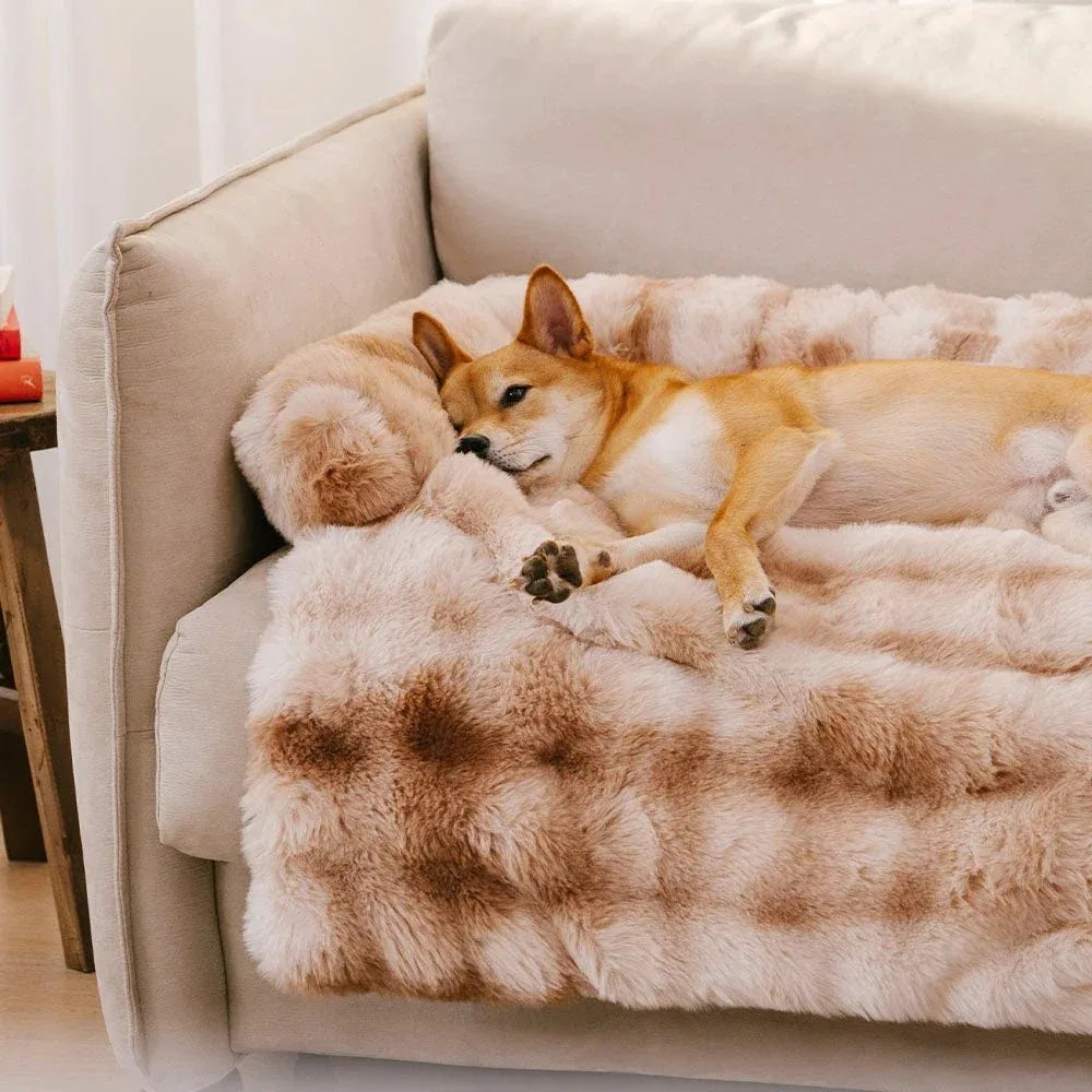 Beroligende blød sofabeskytter til hund – Varme og komfort til din hund