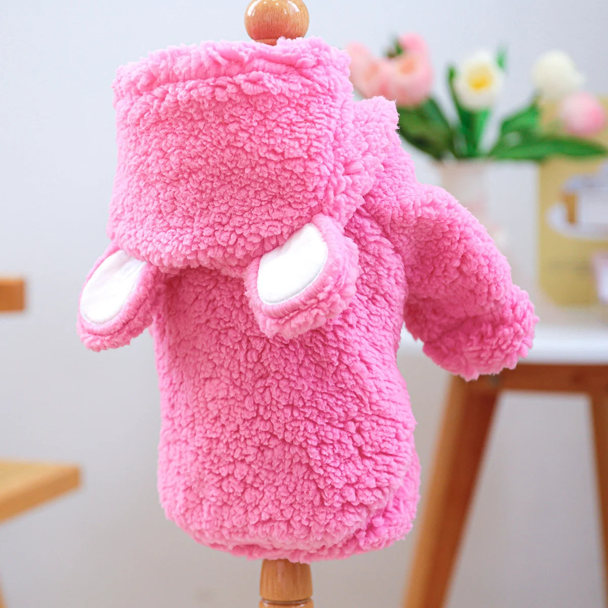 Roze teddy Trui