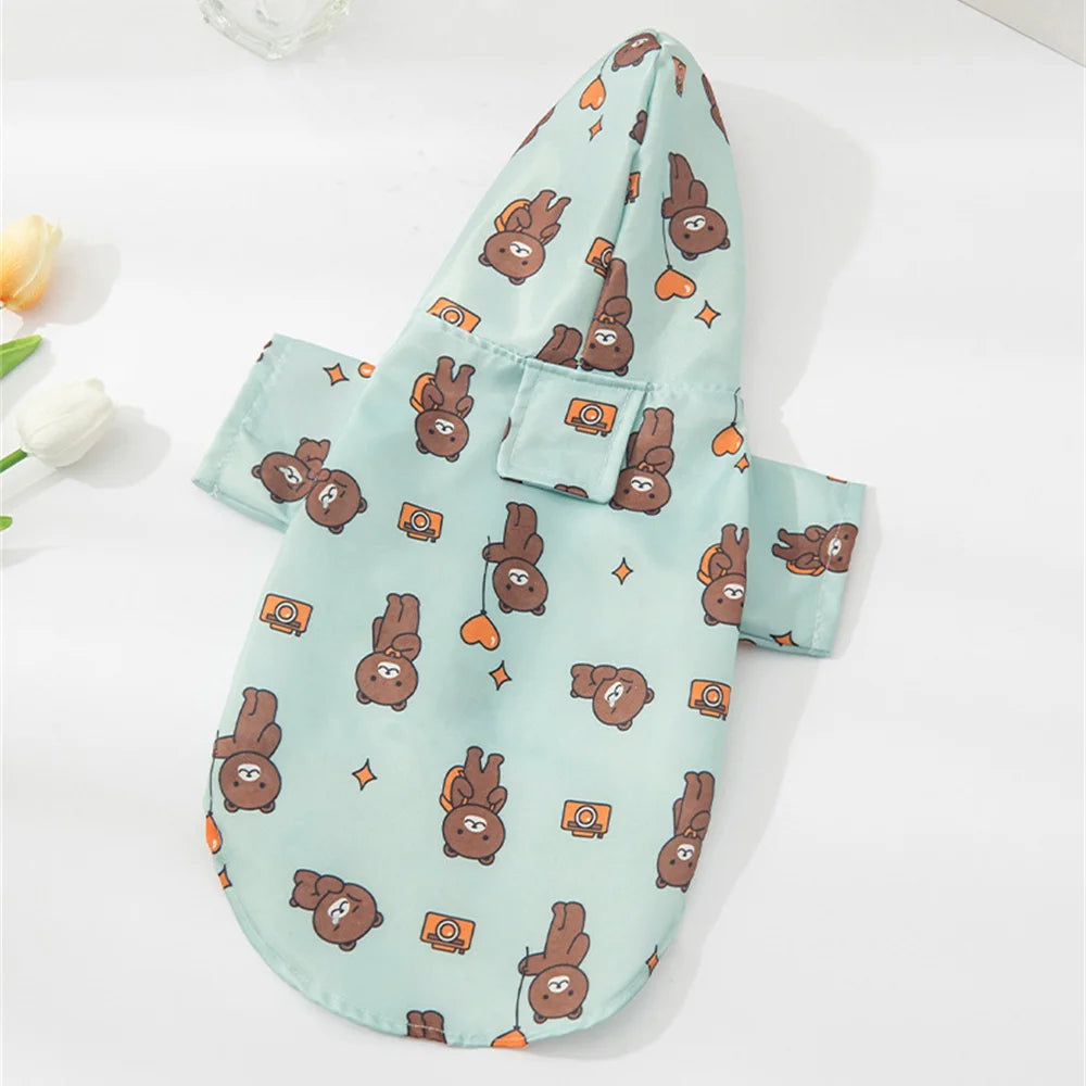 Regenmantel mit Print
