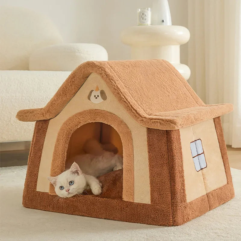Hondenhuis Opvouwbaar – Knus, Warm en Wasbaar Hondenhuis met Fleece