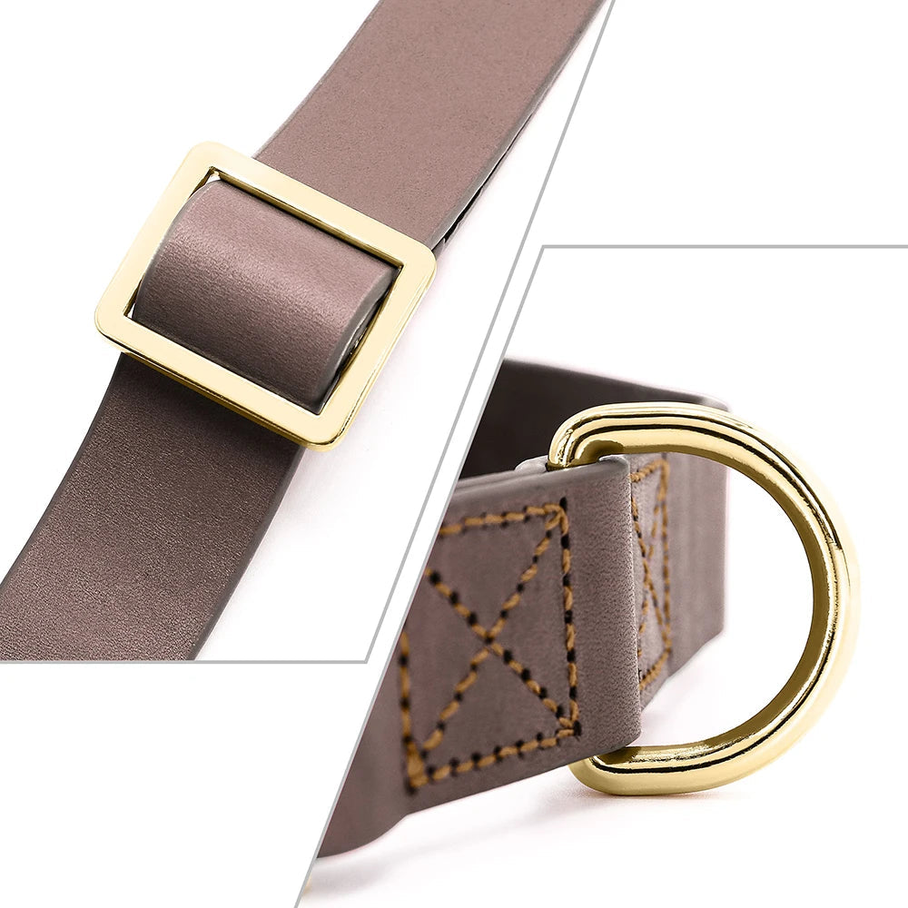 Hondenhalsband Gepersonaliseerd Leer – Stijlvol, Duurzaam en Comfortabel