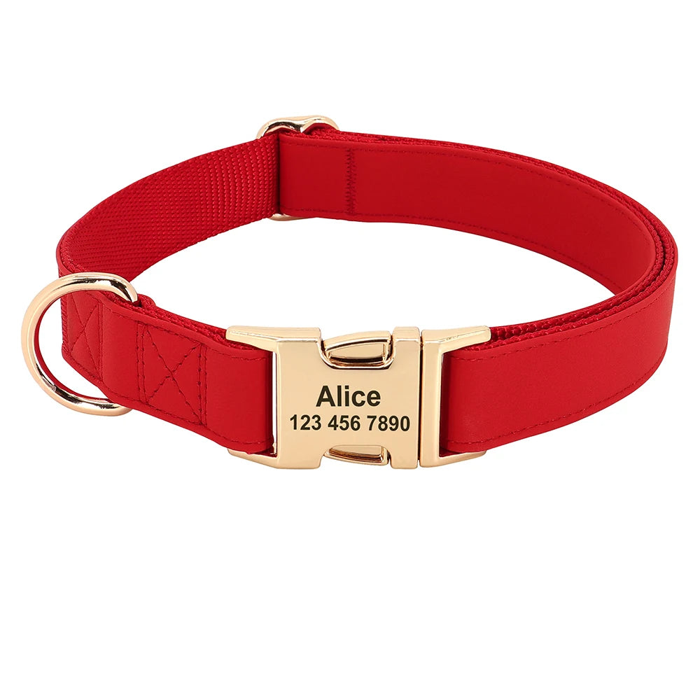 Hond Halsband Stevig – Duurzame, Verstelbare en Gepersonaliseerde Hondenhalsband met Naam