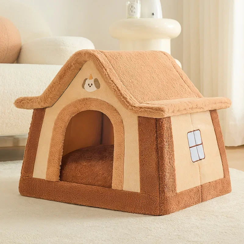 Hondenhuis Opvouwbaar – Knus, Warm en Wasbaar Hondenhuis met Fleece