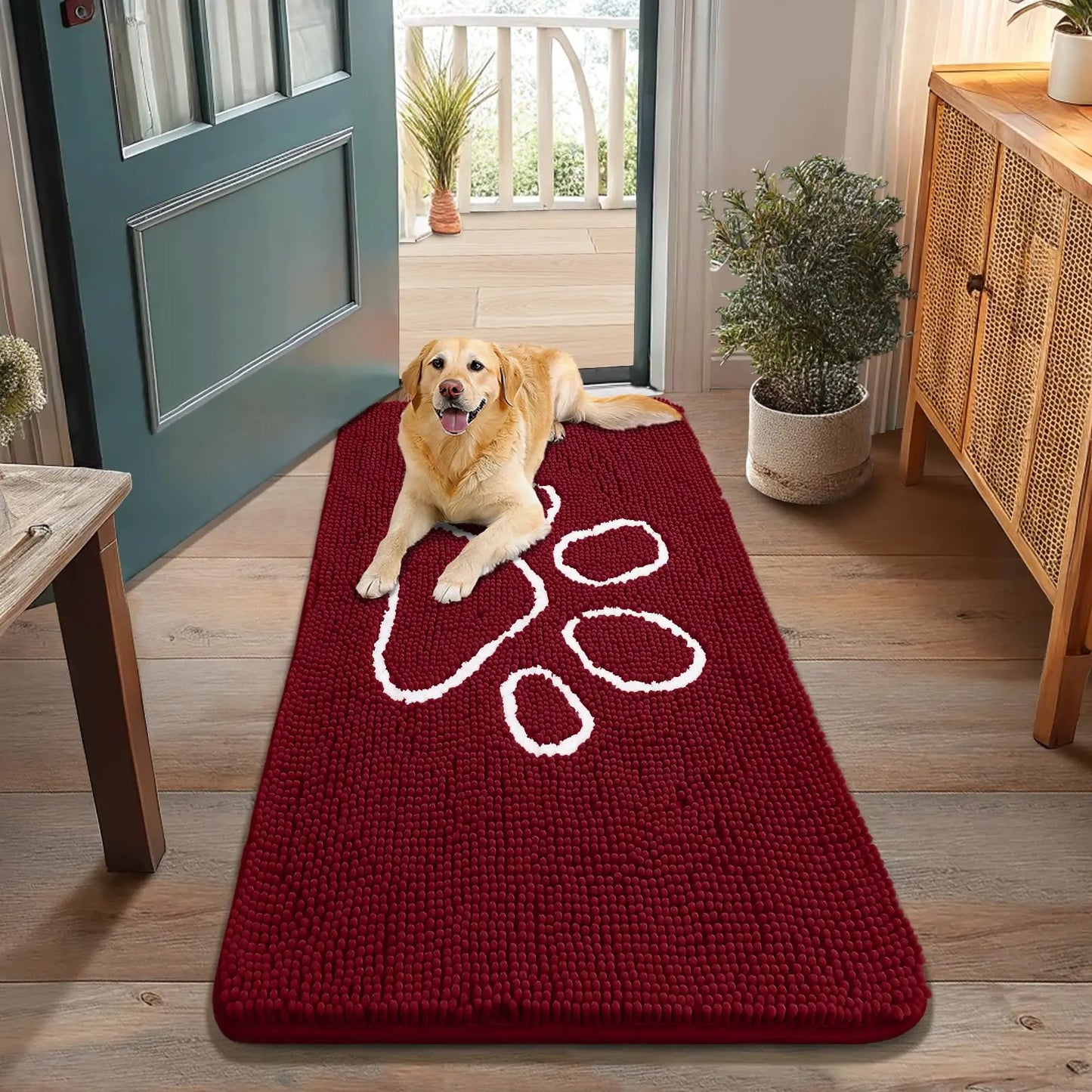Honden Schoonloopmat Pootafdruk – Absorberend & Sneldrogend