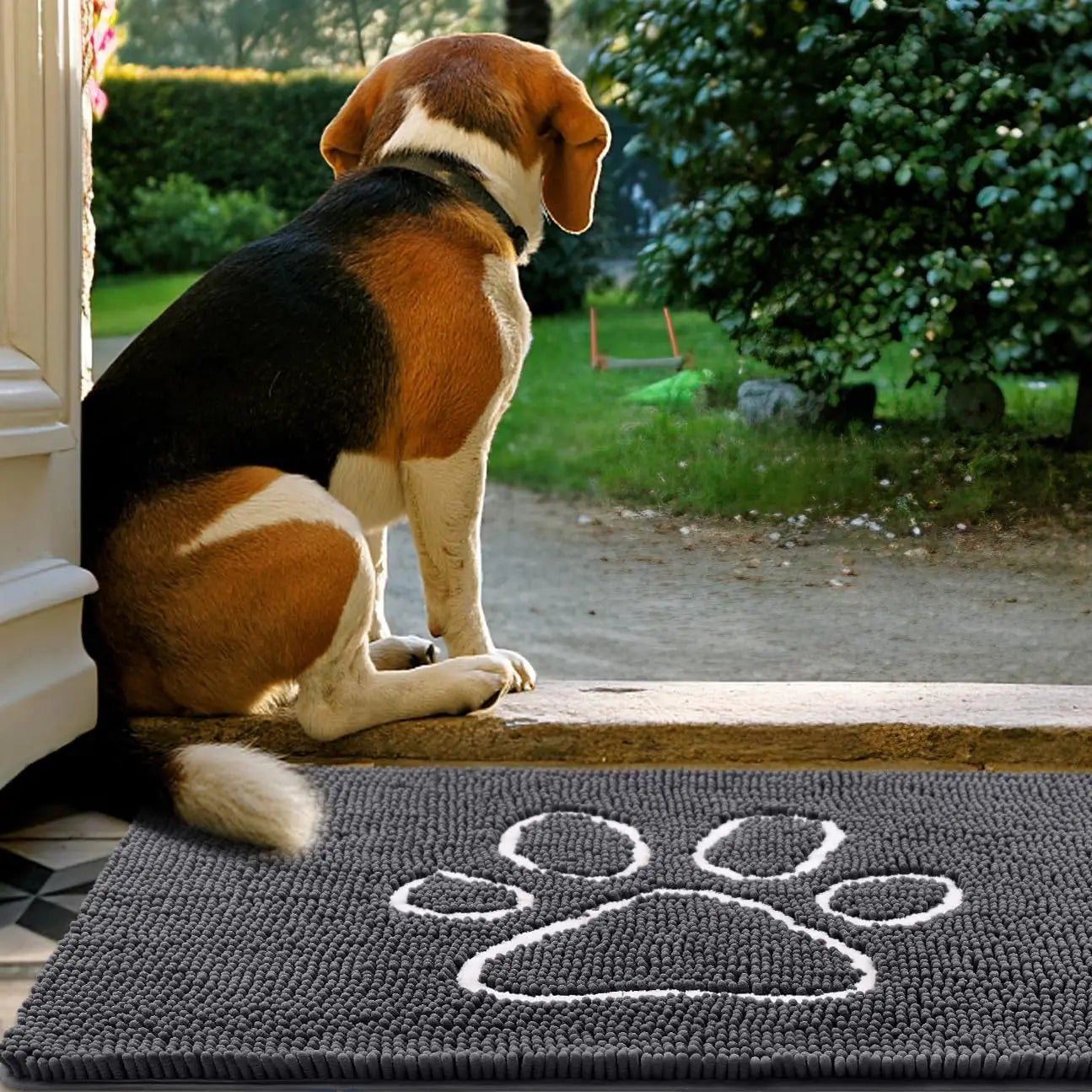 Honden Schoonloopmat Pootafdruk – Absorberend & Sneldrogend