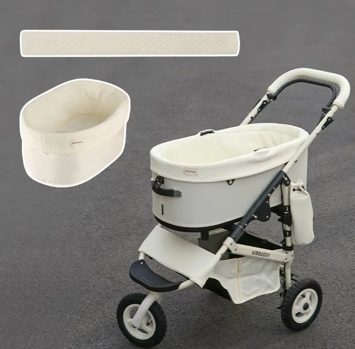 Airbuggy Luxe Huisdierwagen Set – Comfort & Stijl Voor Elk Avontuur!