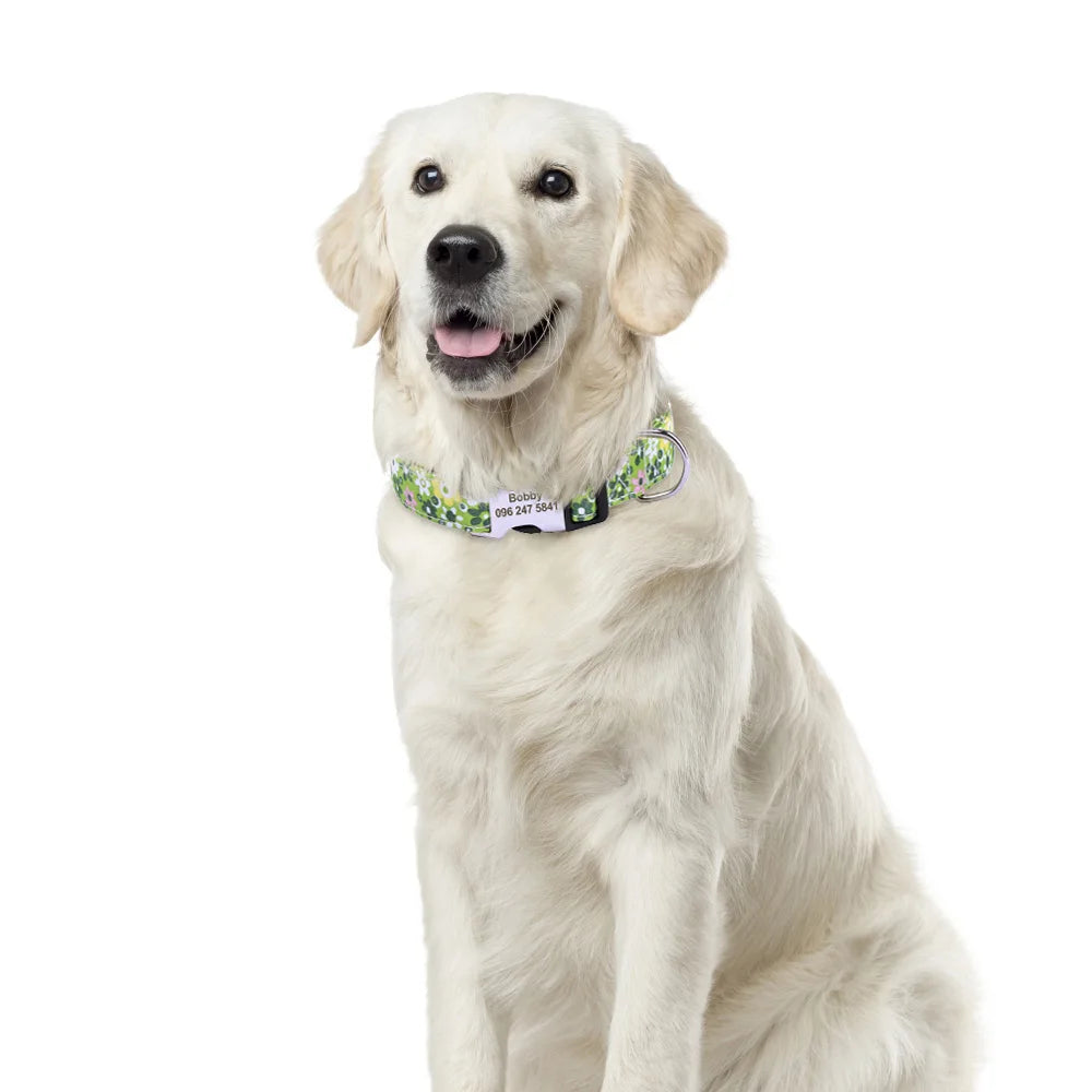 Stijlvolle Gepersonaliseerde Bloemenhalsband – Trendy & Uniek