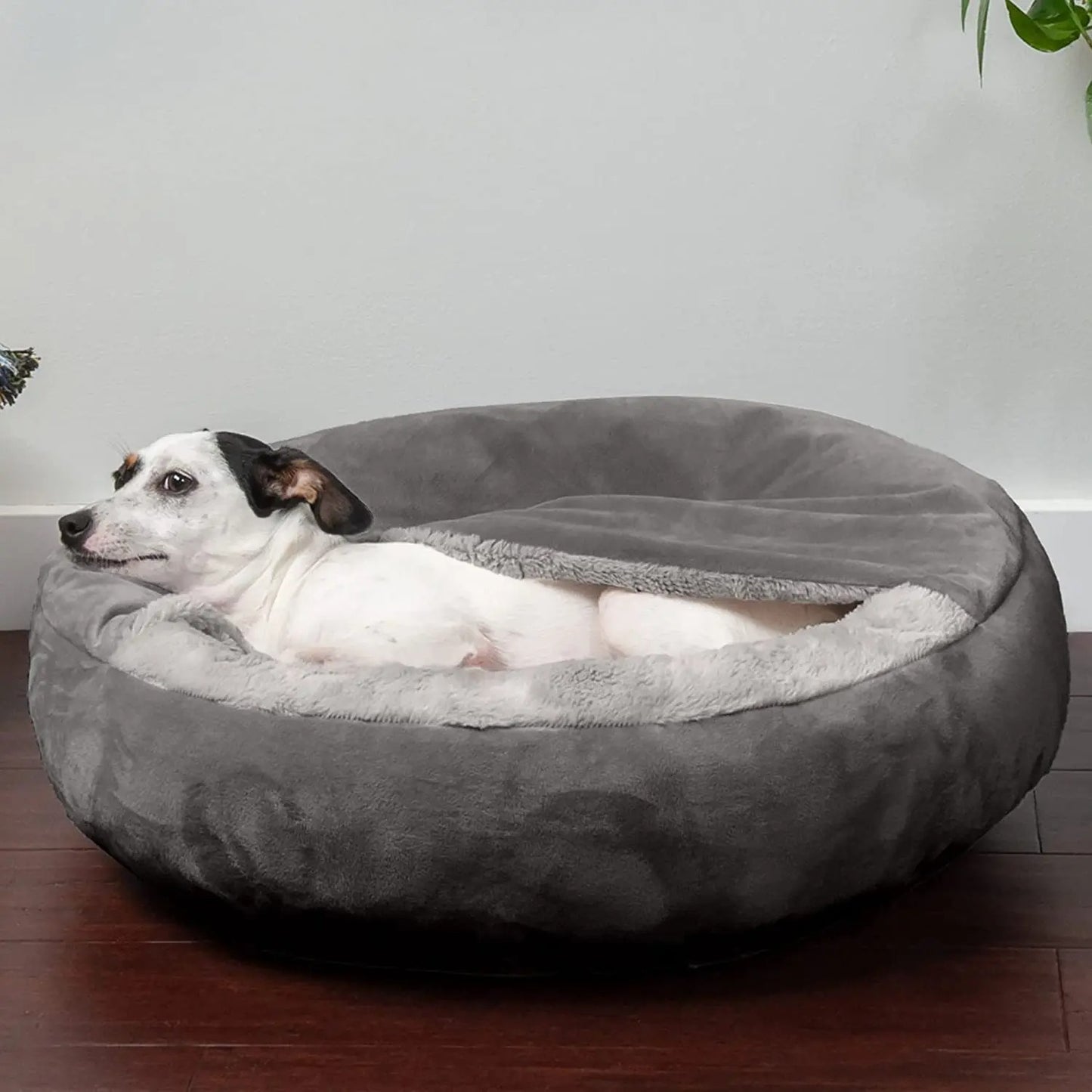 Orthopädisches Hundebett mit integrierter Decke – warm und schmutzabweisend