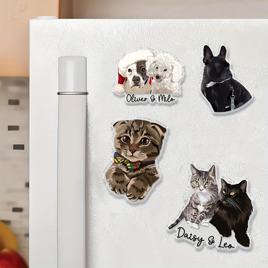 Hunde-Kühlschrankmagnet mit Foto & Namen – Personalisiert