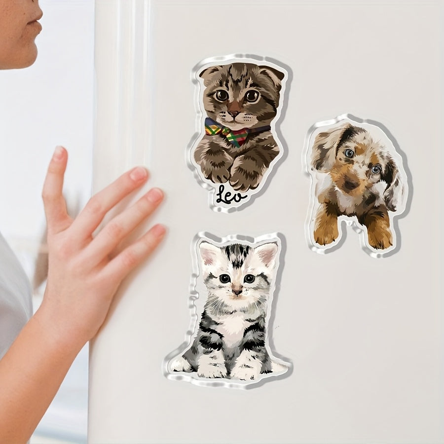 Hunde-Kühlschrankmagnet mit Foto & Namen – Personalisiert
