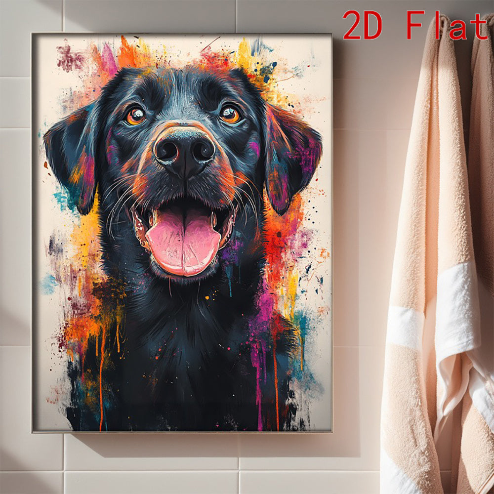 Hunde-Poster mit eigenem Foto – Aquarell-Porträt Ihres Hundes