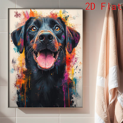 Hunde-Poster mit eigenem Foto – Aquarell-Porträt Ihres Hundes