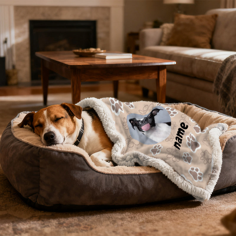 Hundedecke mit Name & Foto – Weich und Persönlich