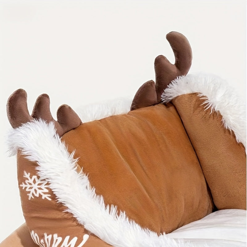 Hondenbed Rendierslee – Warm, Zacht en Vol Kerstsfeer