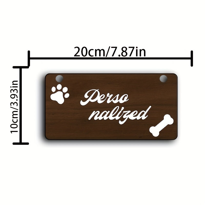 Hunde-Namensschild – Personalisiertes Schild mit dem Namen Ihres Hundes