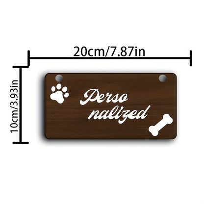 Hunde-Namensschild – Personalisiertes Schild mit dem Namen Ihres Hundes