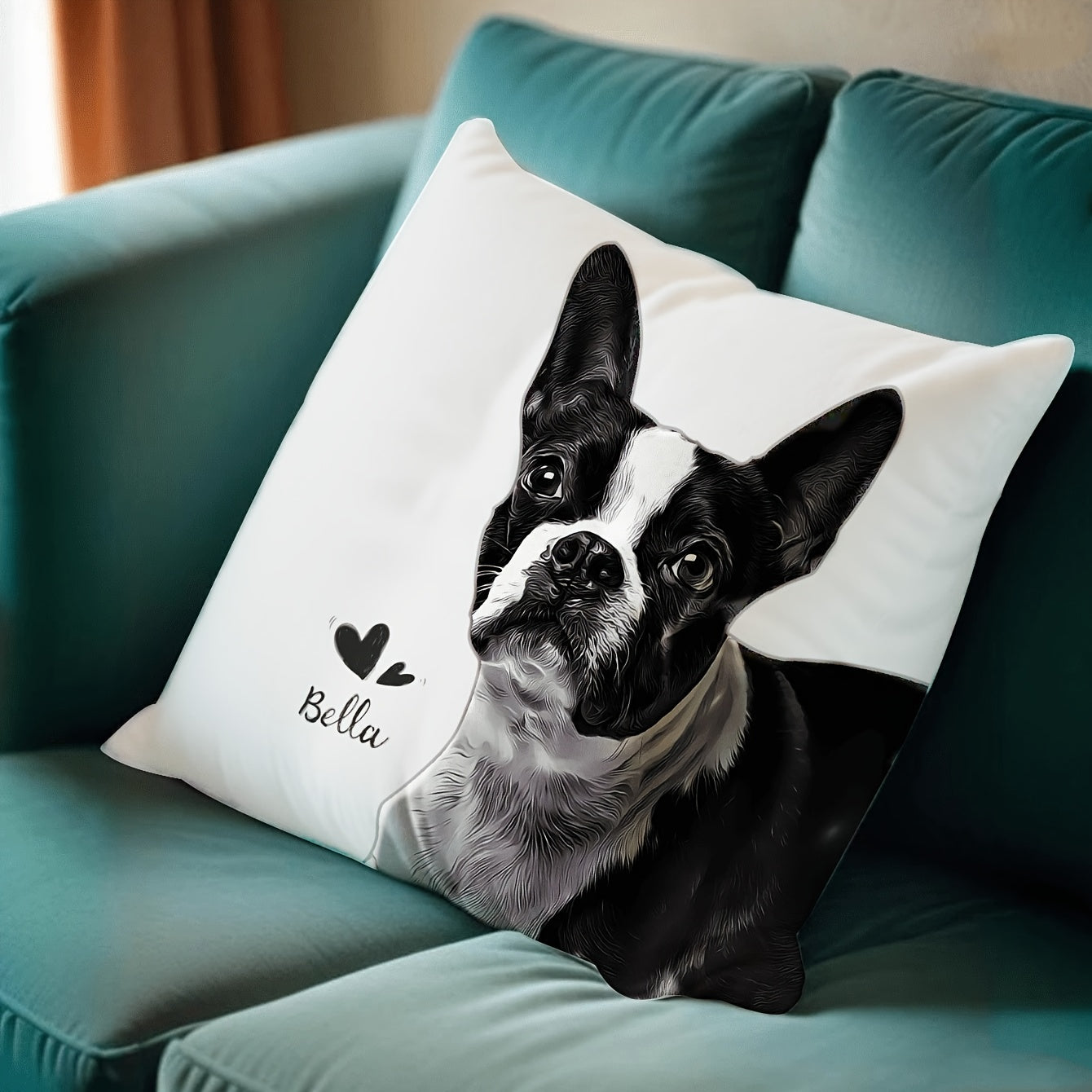 Hond Fotokussensloop – Gepersonaliseerd met Naam & Foto