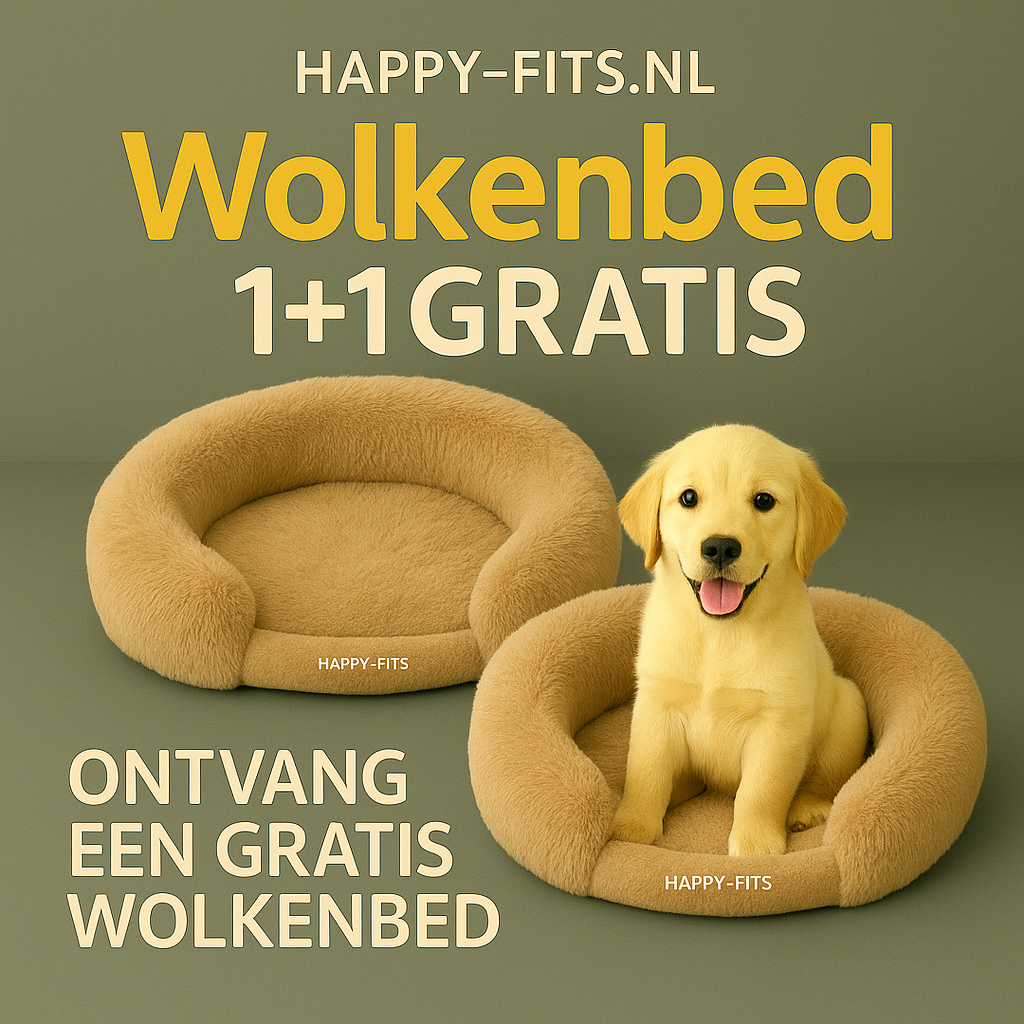 Hondenbed Wolkenbed Fluffy – Zacht, Warm & Wasbaar | 1+1 GRATIS