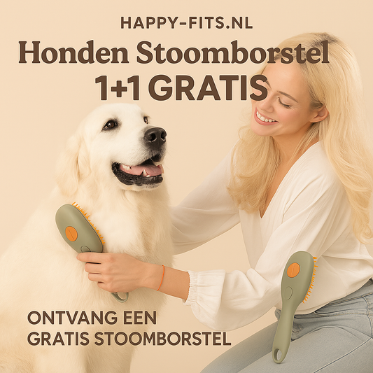 Honden Stoomborstel – Diepe Reiniging & Verzorging | 1+1 GRATIS