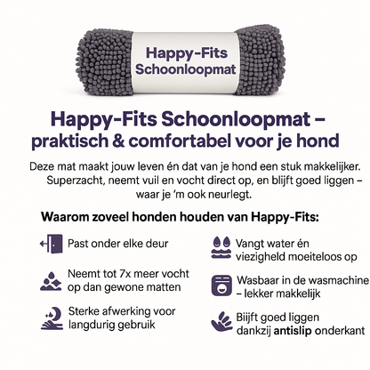 Honden Schoonloopmat – Absorberend en Sneldrogend | 1+1 GRATIS
