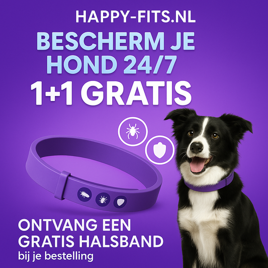 Anti Vlooien- en Tekenband – Natuurlijke Bescherming tot 8 Maanden | 1+1 GRATIS