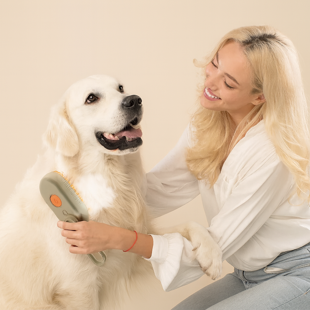 Dampfbürste für Hunde – Tiefenreinigung und Pflege in Einem